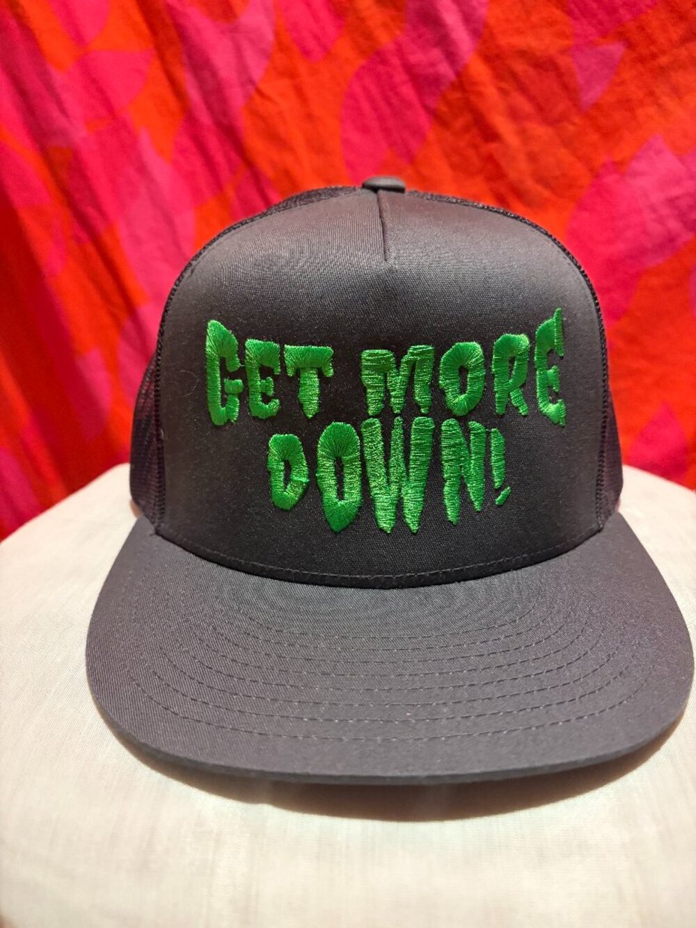 Get More Down Snapback Baseball Hat - Like New - Never Worn